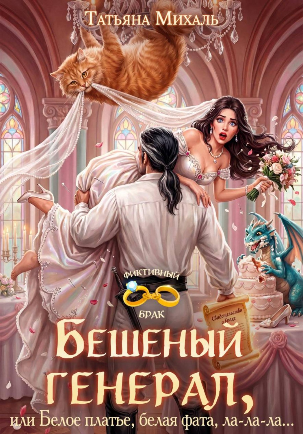 Обложка книги «Бешеный генерал, или Белое платье, белая фата, ла-ла-ла»