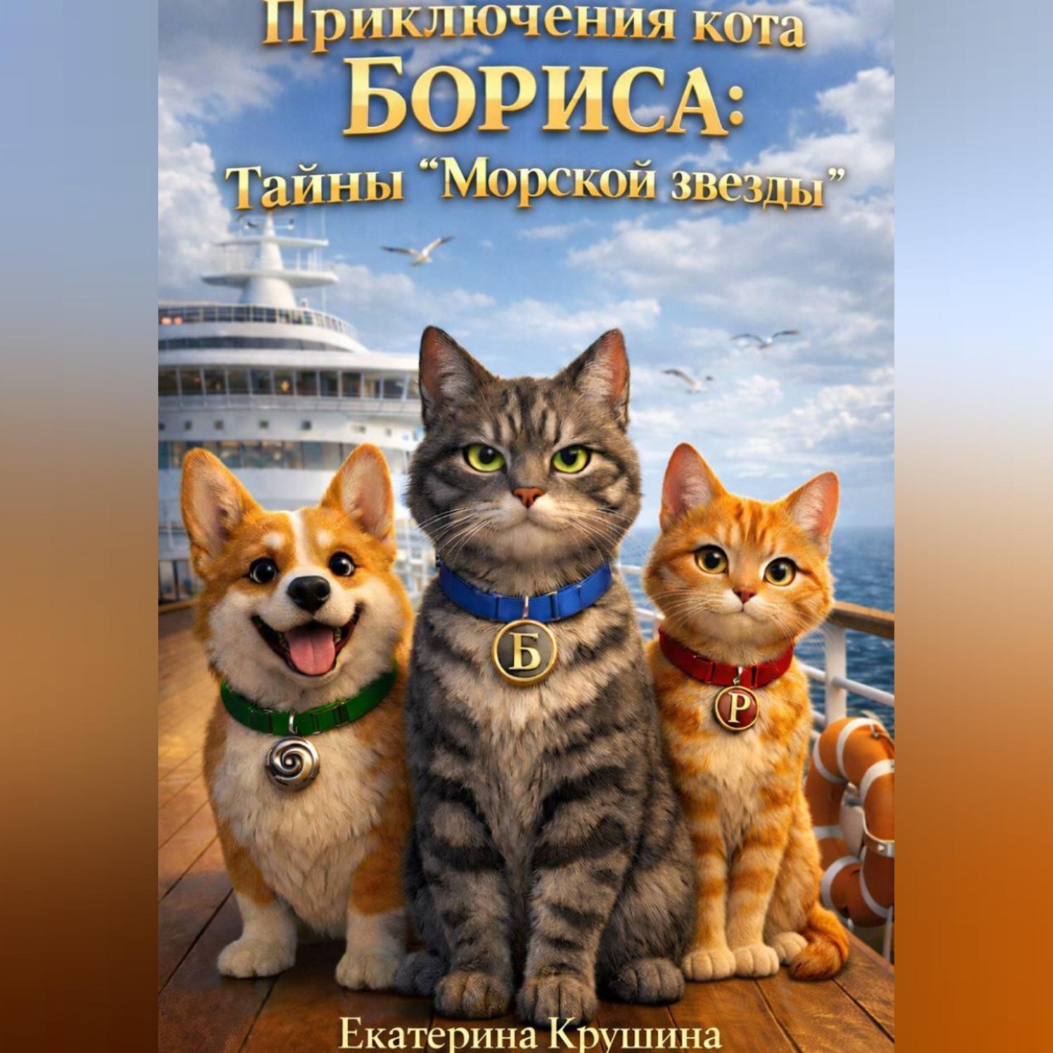 Обложка книги «Приключения кота Бориса: тайны «Морской звезды»»