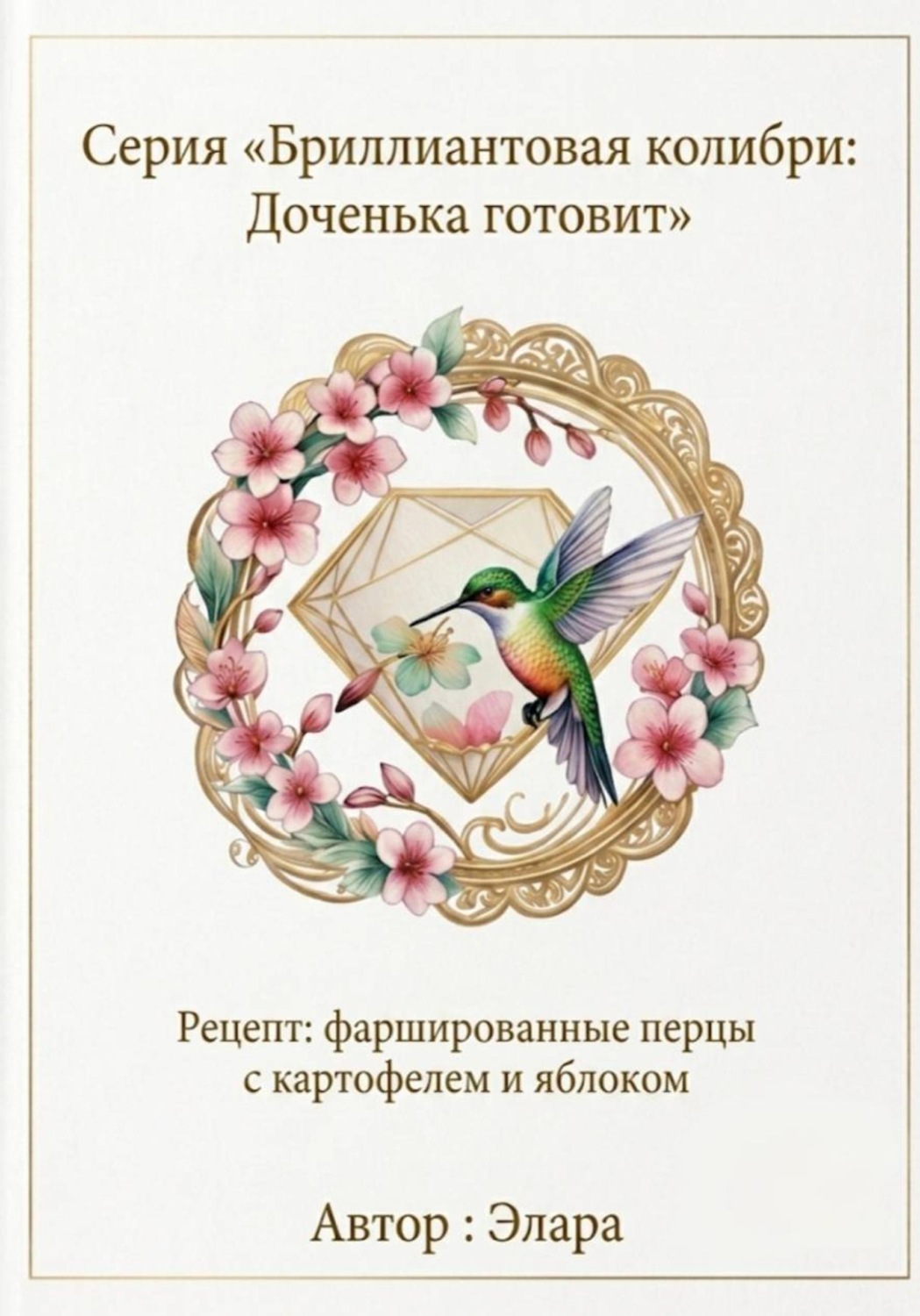 Обложка книги «Рецепт: фаршированные перцы с картофелем и яблоком»