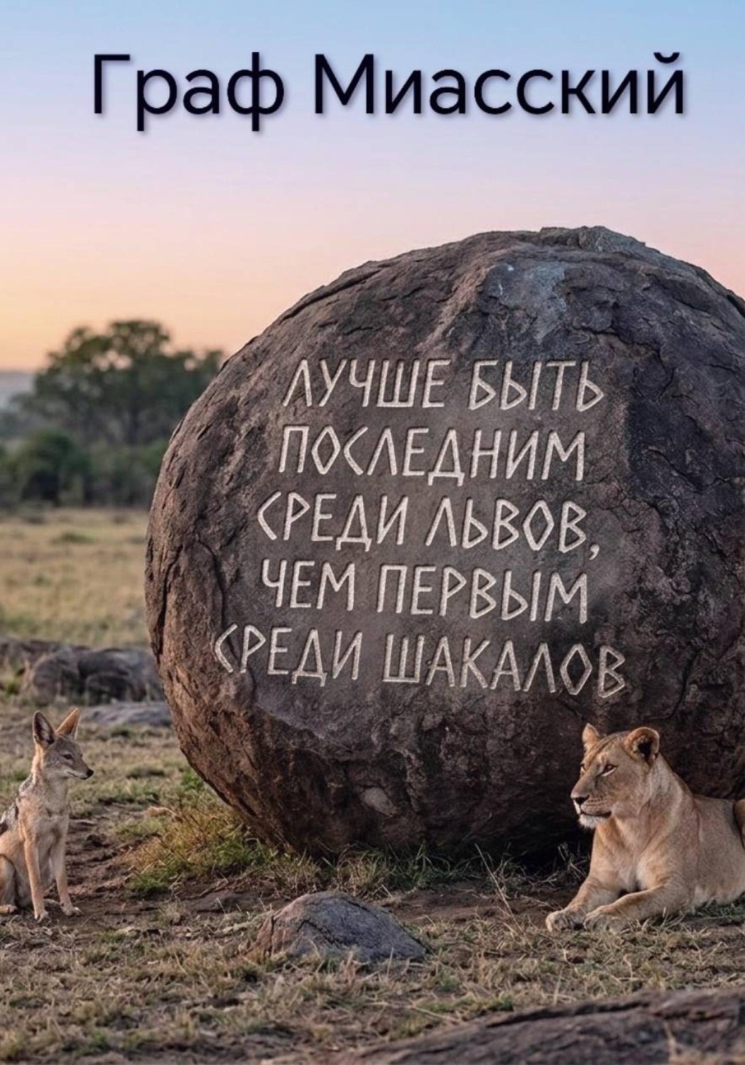 Обложка книги «Лучше быть последним среди львов, чем первым среди шакалов»