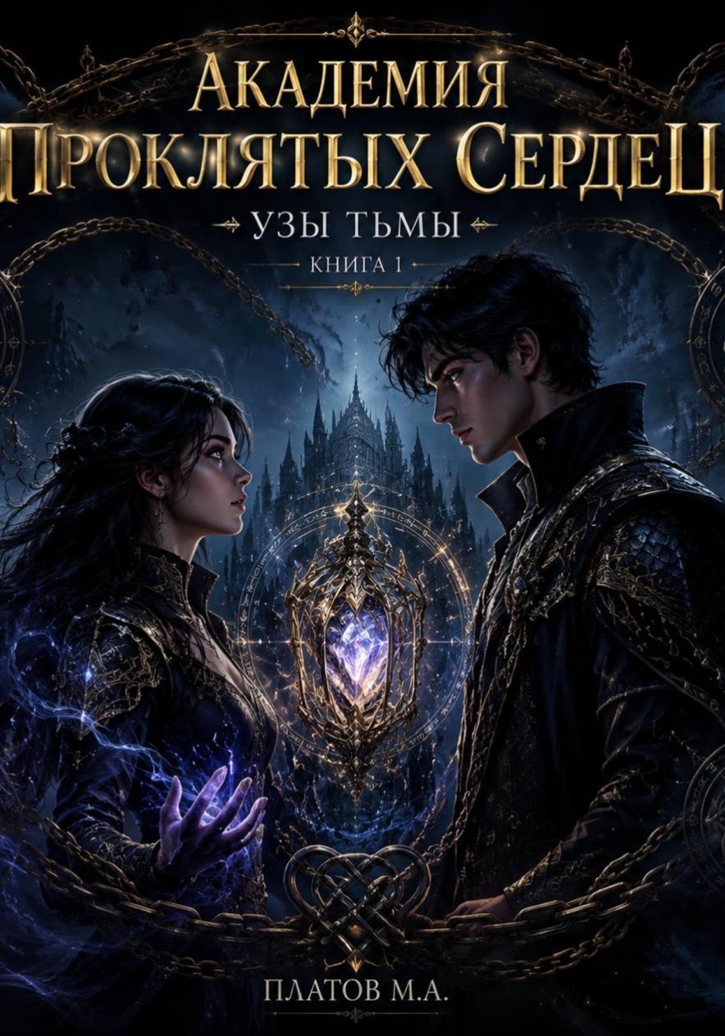 Обложка книги «АКАДЕМИЯ ПРОКЛЯТЫХ СЕРДЕЦ»