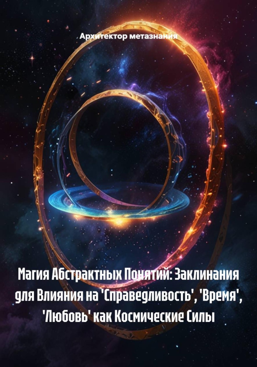 Обложка книги «Магия Абстрактных Понятий: Заклинания для Влияния на 'Справедливость', 'Время', 'Любовь' как Космические Силы»