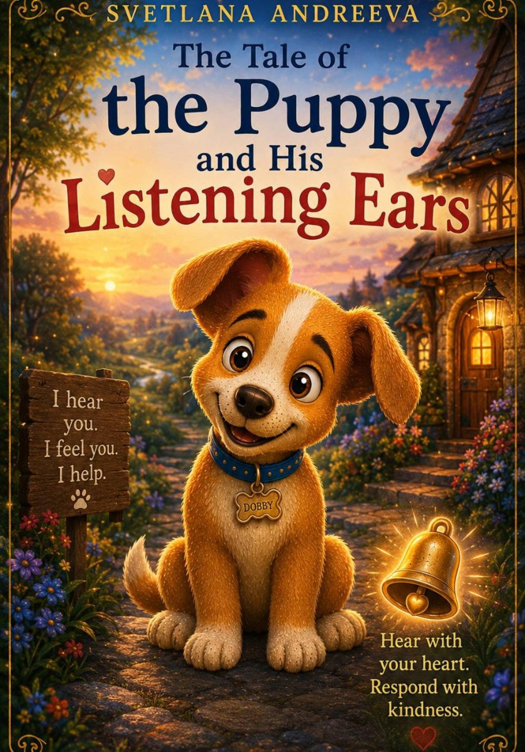 Обложка книги «The Tale of the Puppy and His Listening Ears»