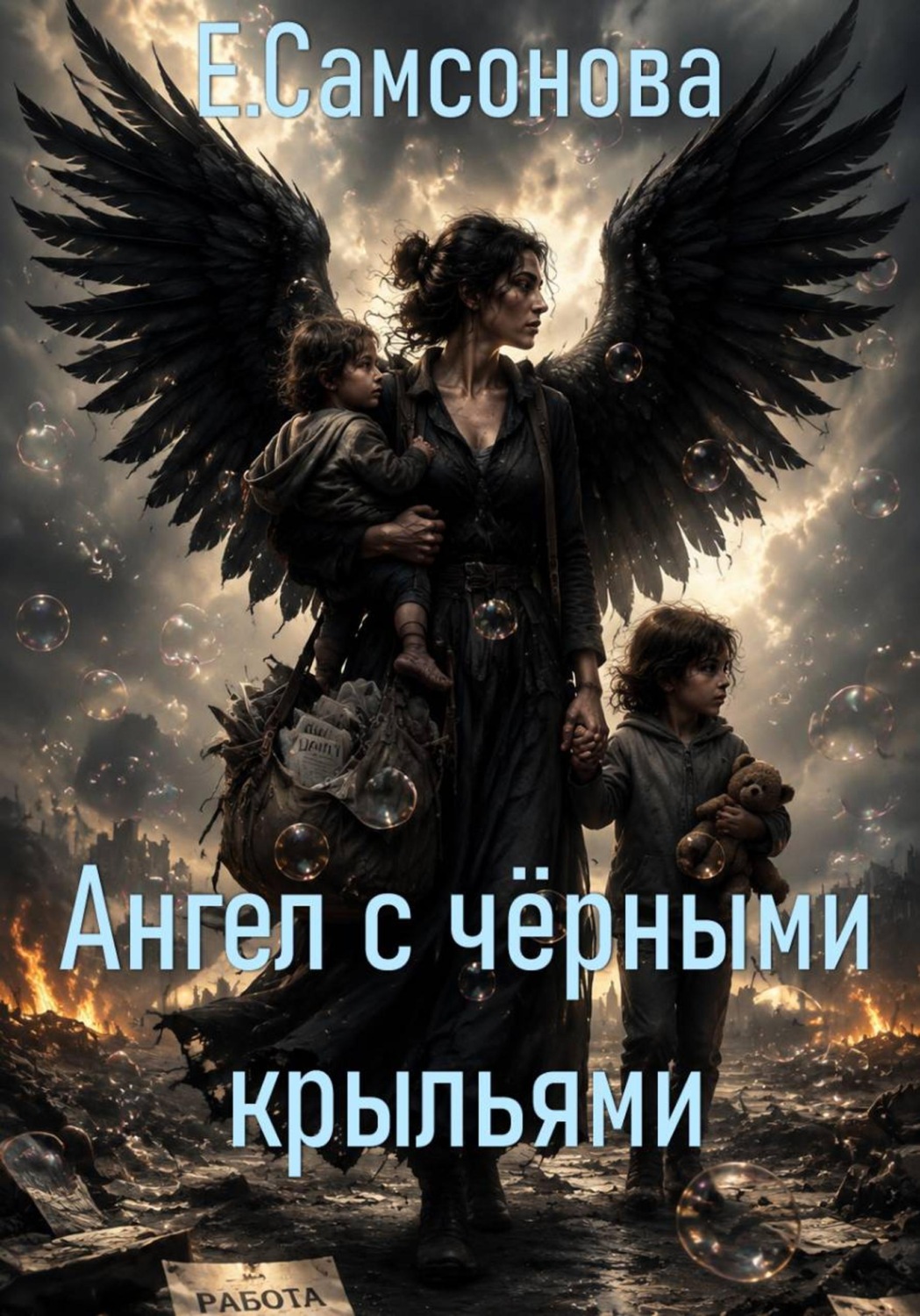 Обложка книги «Ангел с чёрными крыльями»