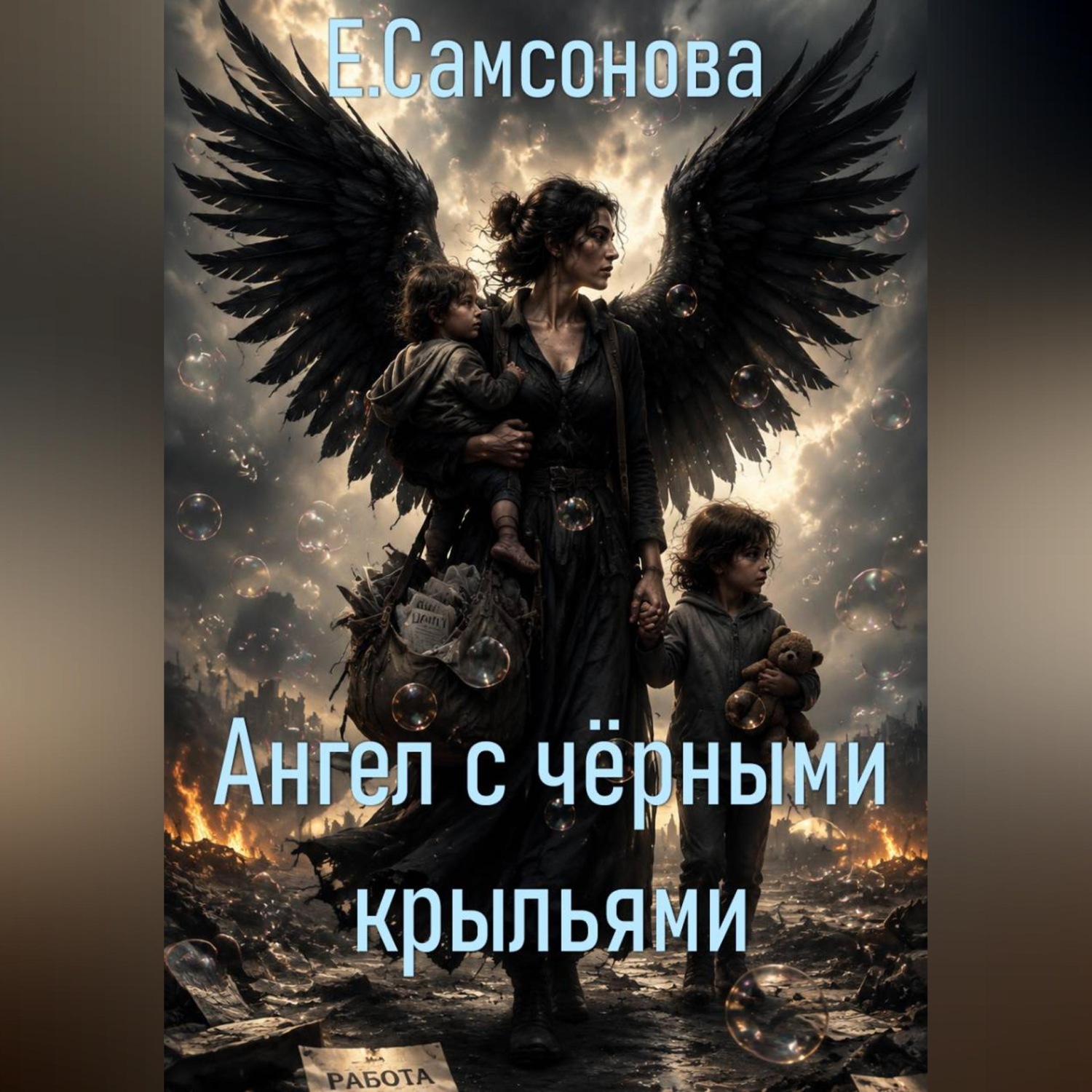 Обложка книги «Ангел с чёрными крыльями»