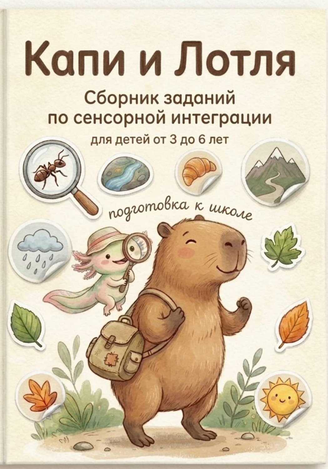 Обложка книги «Капи и Лотля. Сборник заданий по сенсорной интеграции»