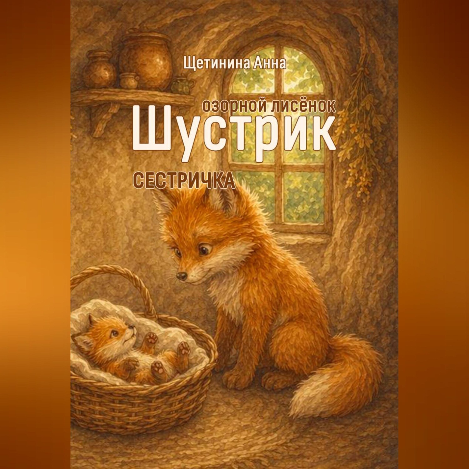 Обложка книги «Озорной лисёнок Шустрик (сестричка)»