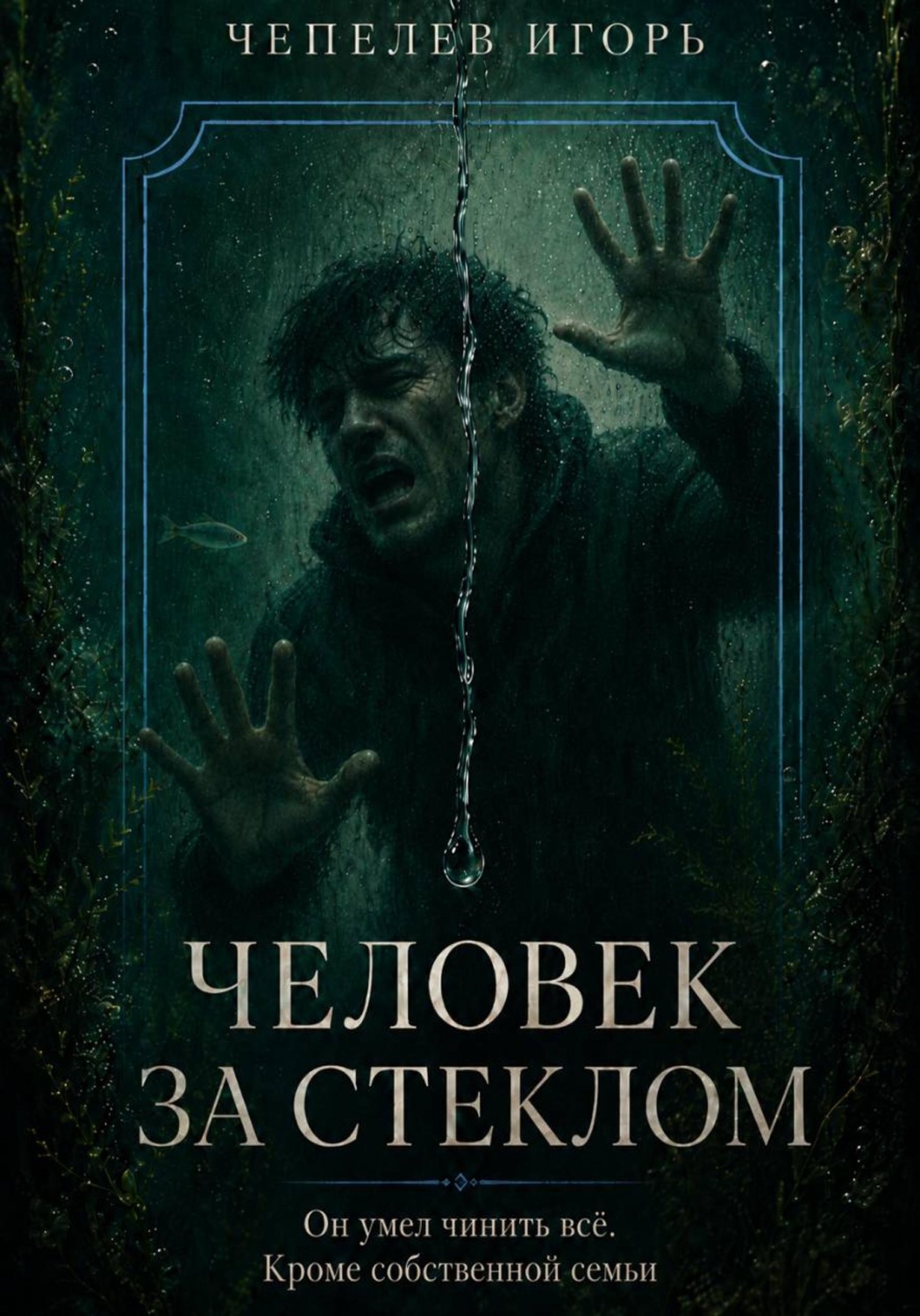 Обложка книги «Человек за стеклом. Он умел чинить все. Кроме собственной семьи»
