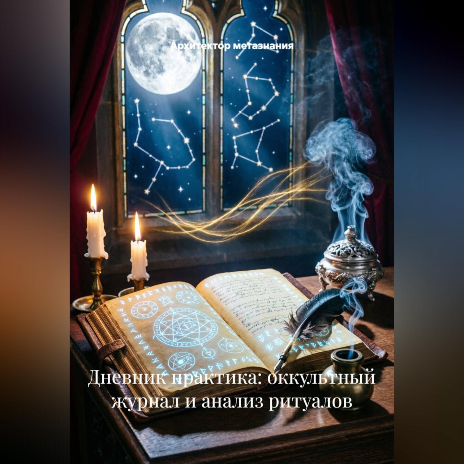 Обложка книги «Дневник практика: оккультный журнал и анализ ритуалов»