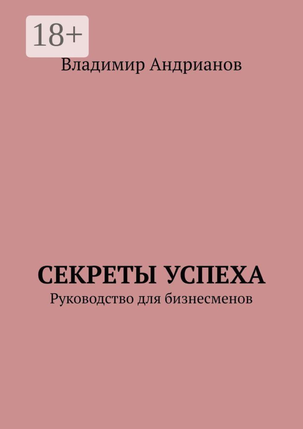 Обложка книги «Секреты успеха. Руководство для бизнесменов»