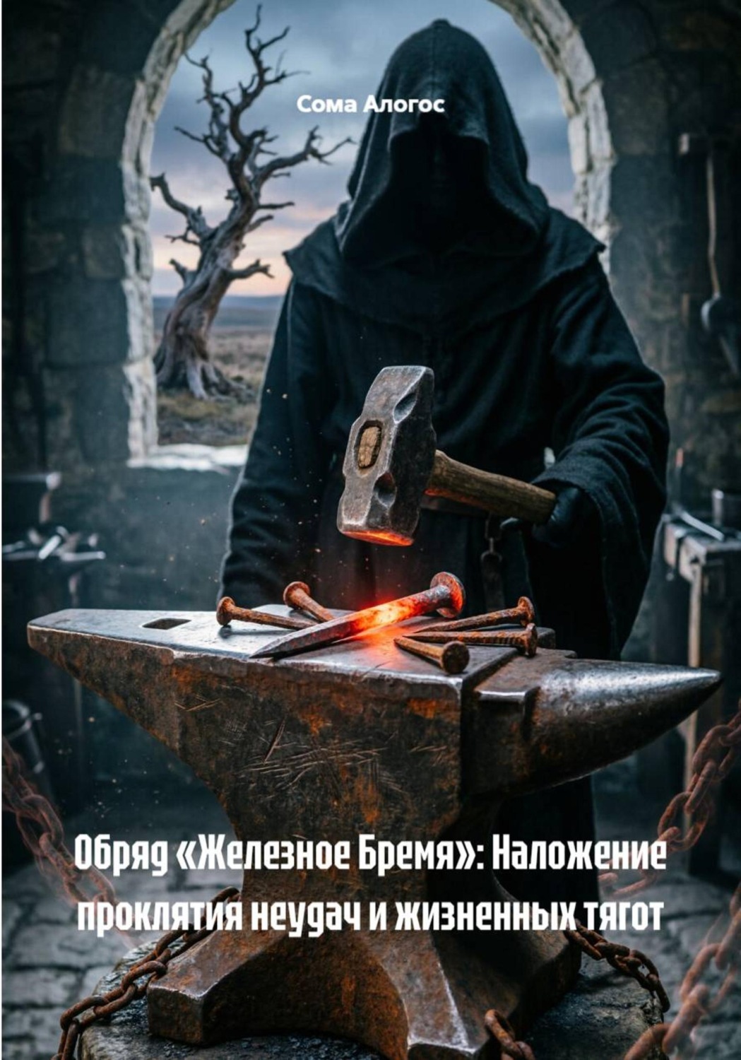Обложка книги «Обряд «Железное Бремя»: Наложение проклятия неудач и жизненных тягот»