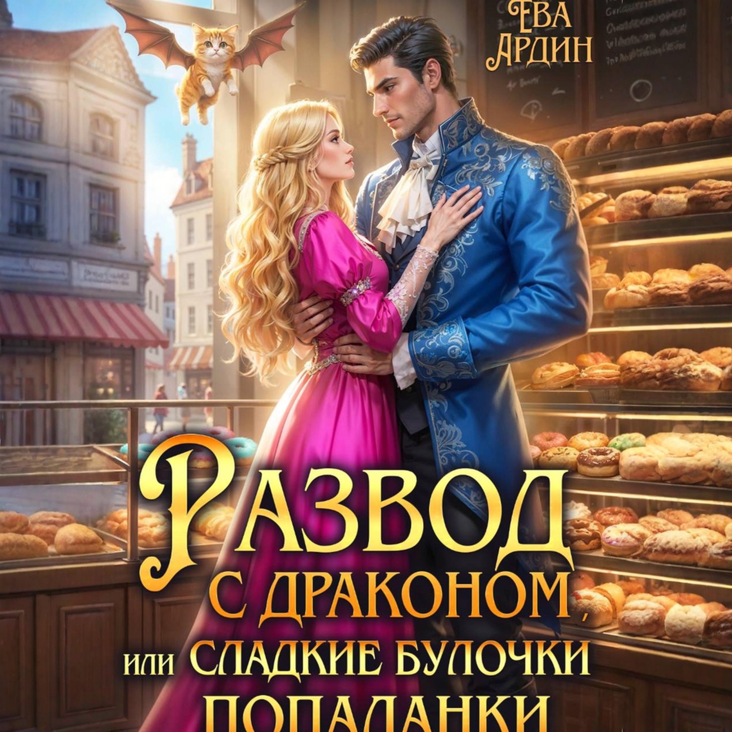 Обложка книги «Развод с драконом, или Сладкие булочки попаданки»