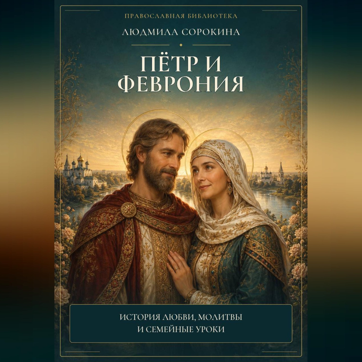 Обложка книги «Петр и Феврония. История любви, житие, семейные уроки, молитвы, акафист и объяснение»