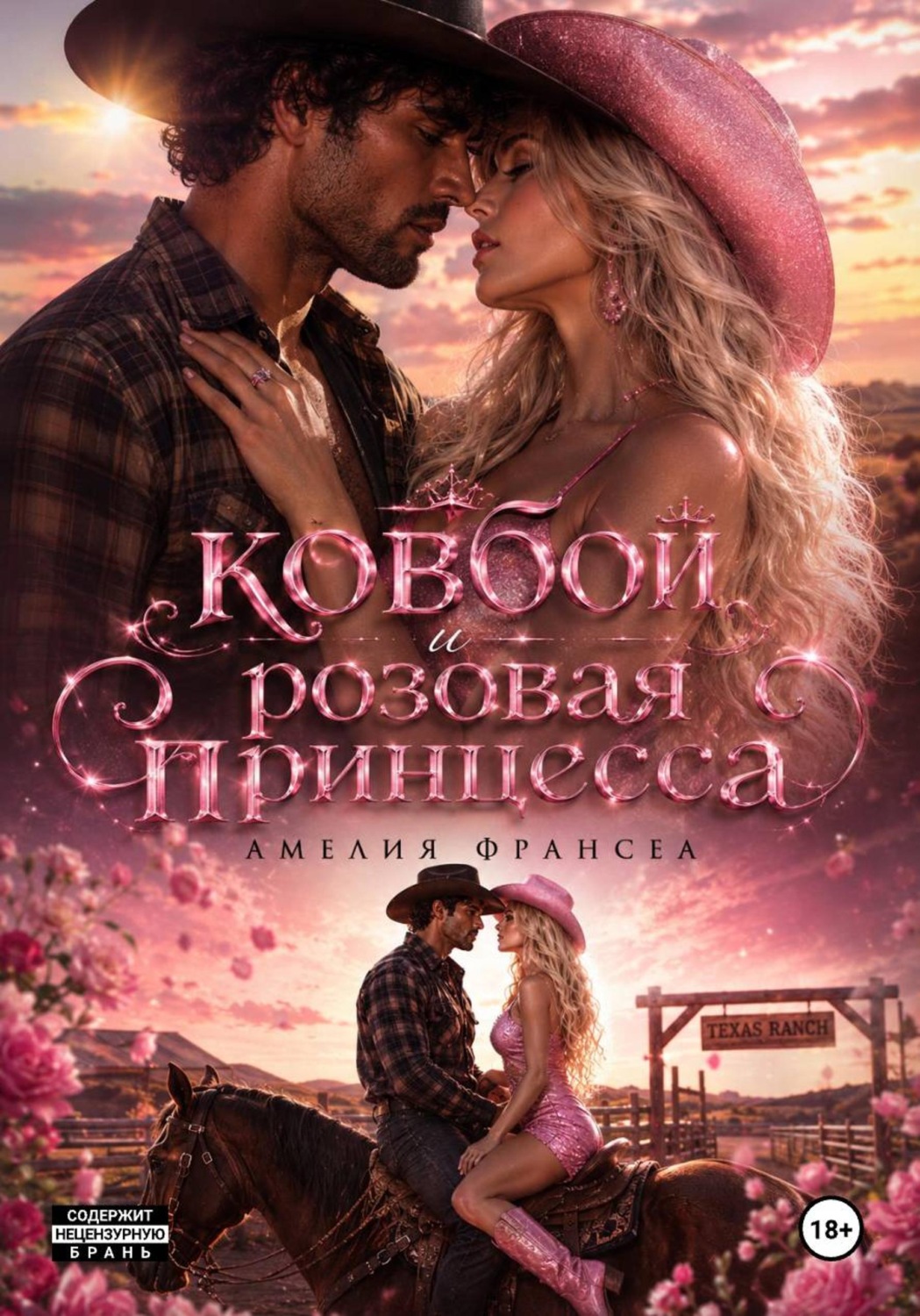 Обложка книги «Ковбой и розовая принцесса»