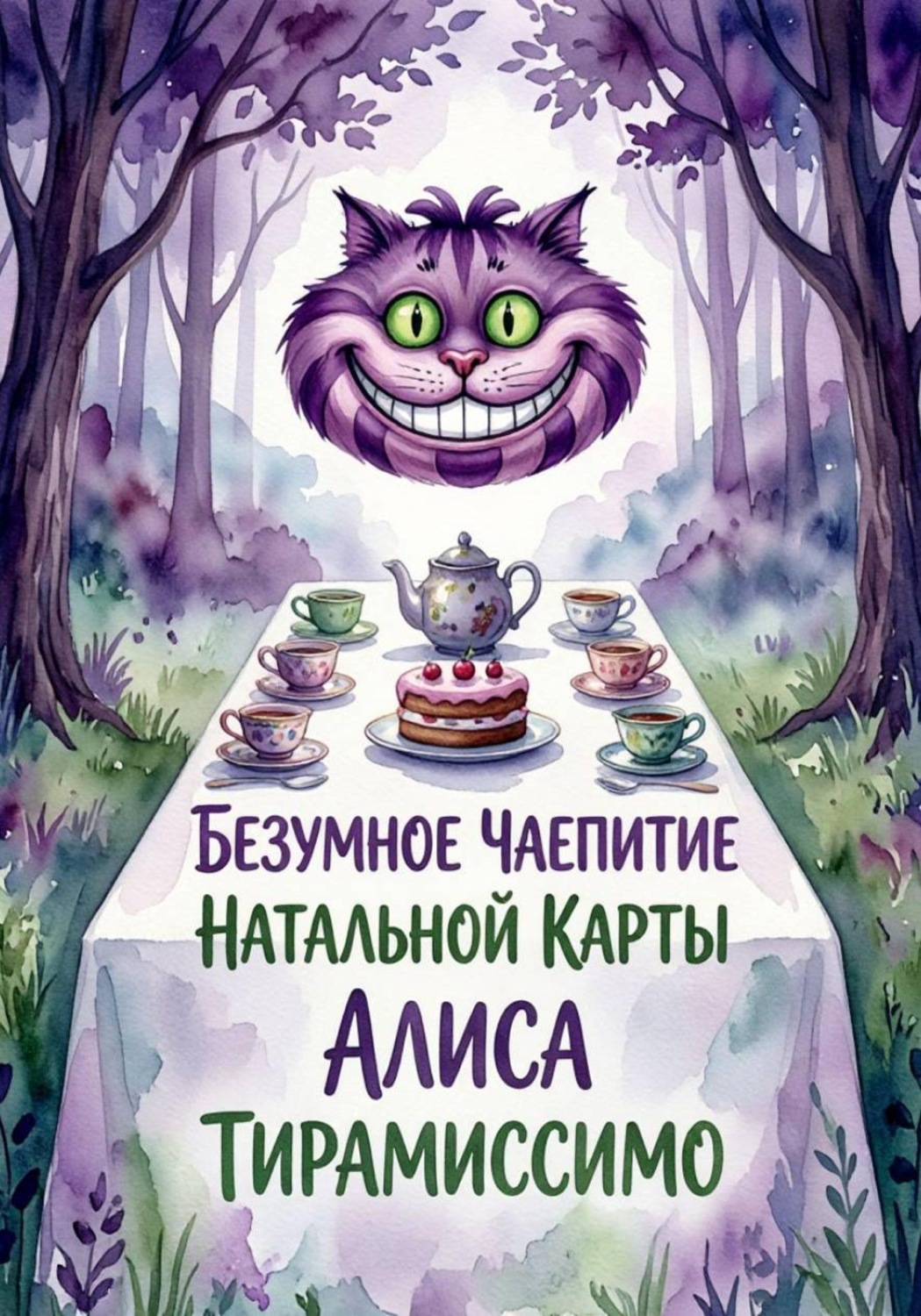 Обложка книги «Безумное чаепитие Натальной карты»
