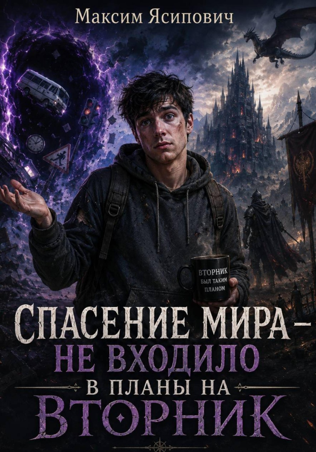 Обложка книги «Спасение мира — не входило в планы на вторник»