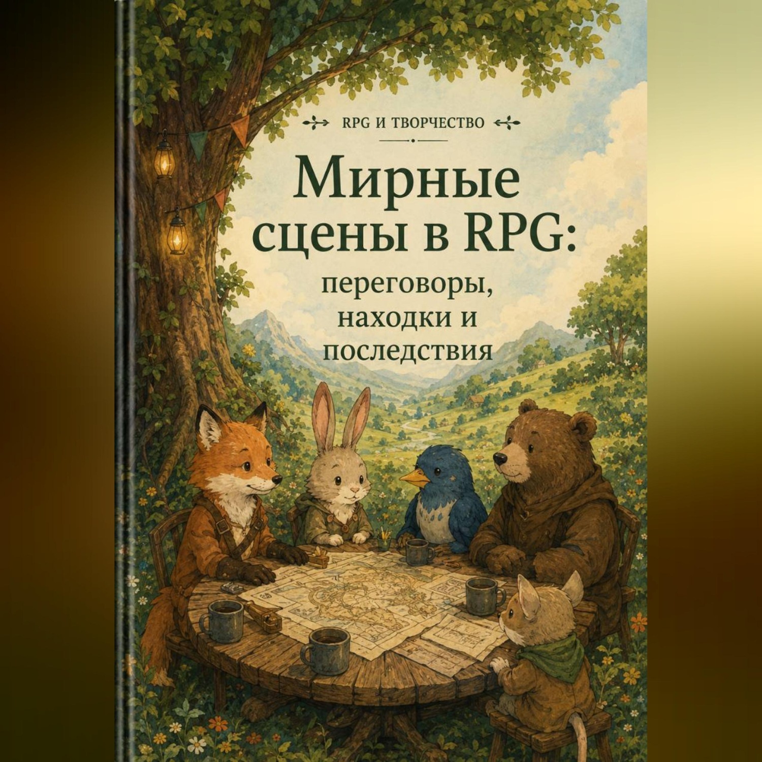 Обложка книги «Мирные сцены в RPG: переговоры, находки и последствия»