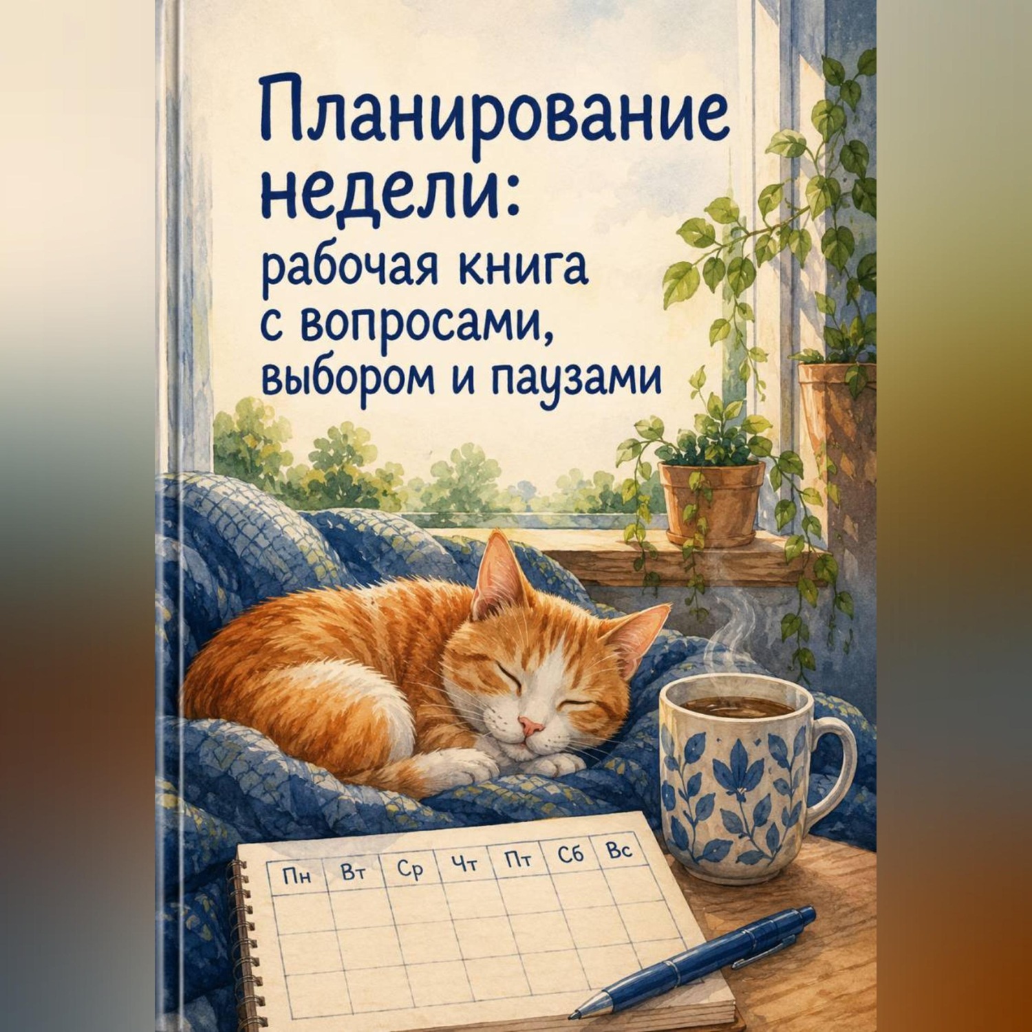 Обложка книги «Планирование недели: рабочая книга с вопросами, выбором и паузами»