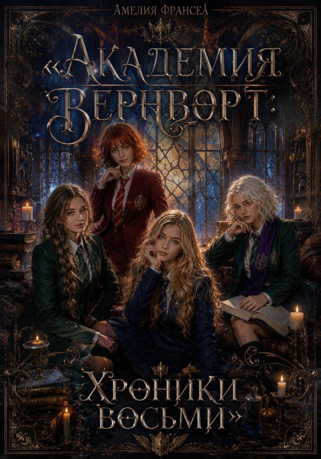 Обложка книги «Академия Вернворт: Хроники восьми»