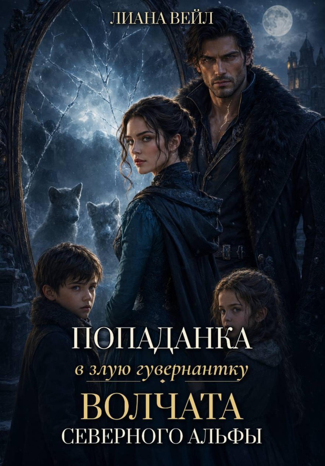 Обложка книги «Попаданка в злую гувернантку. Волчата Северного альфы»