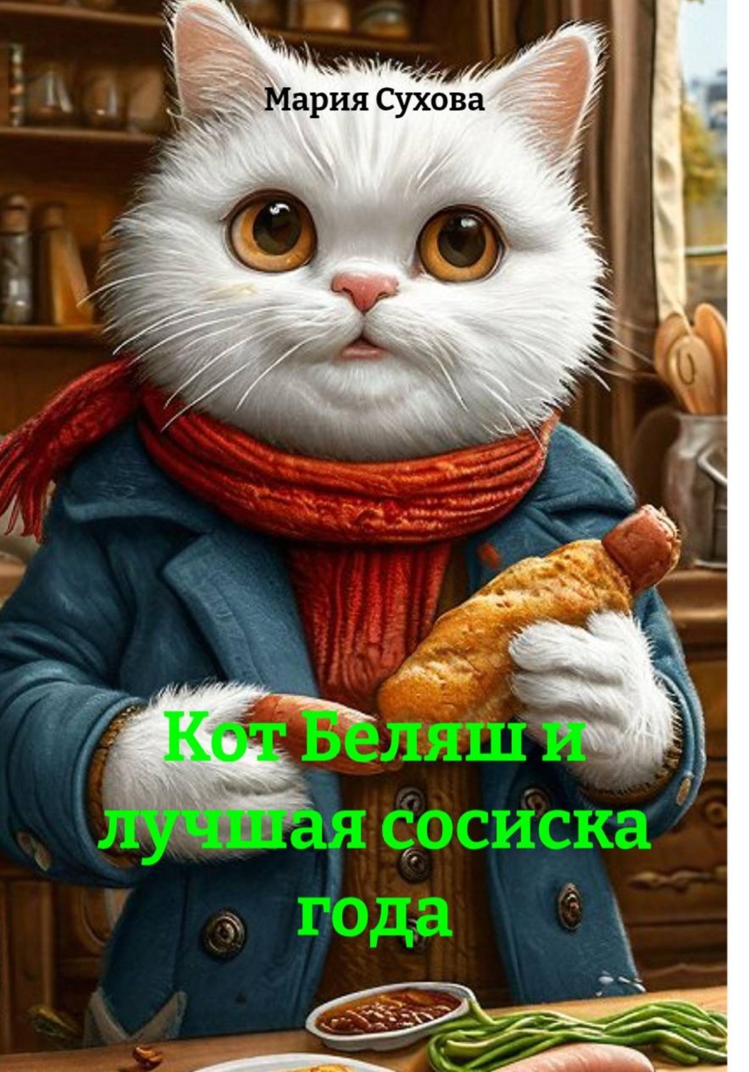 Обложка книги «Кот Беляш и лучшая сосиска года»