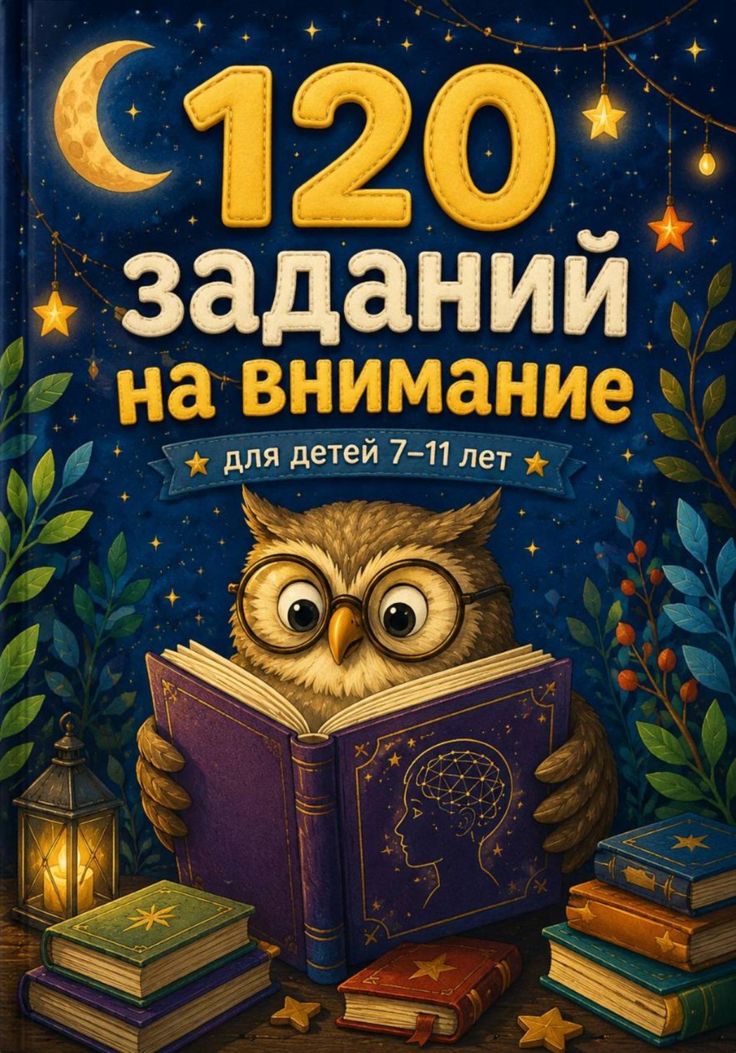 Обложка книги «120 заданий на внимание для детей 7-11 лет»