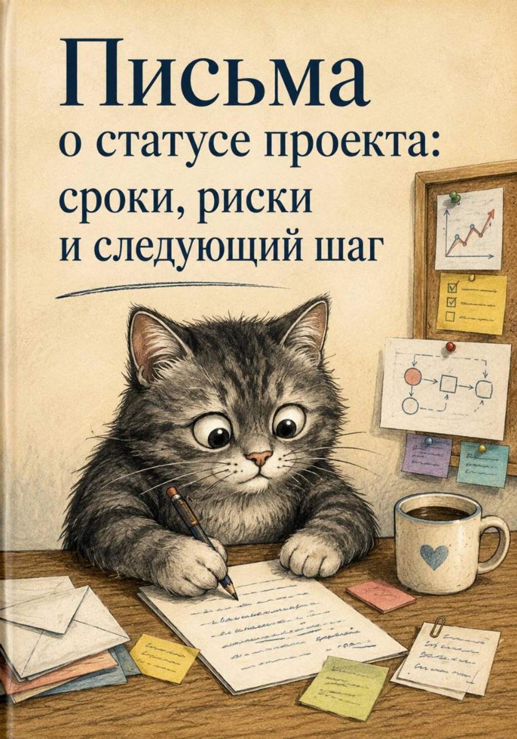 Обложка книги «Письма о статусе проекта: сроки, риски и следующий шаг»