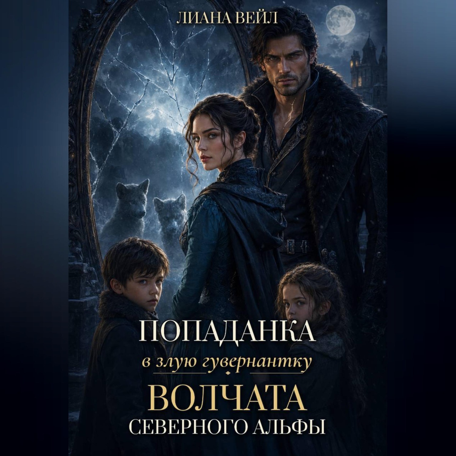 Обложка книги «Попаданка в злую гувернантку. Волчата Северного альфы»