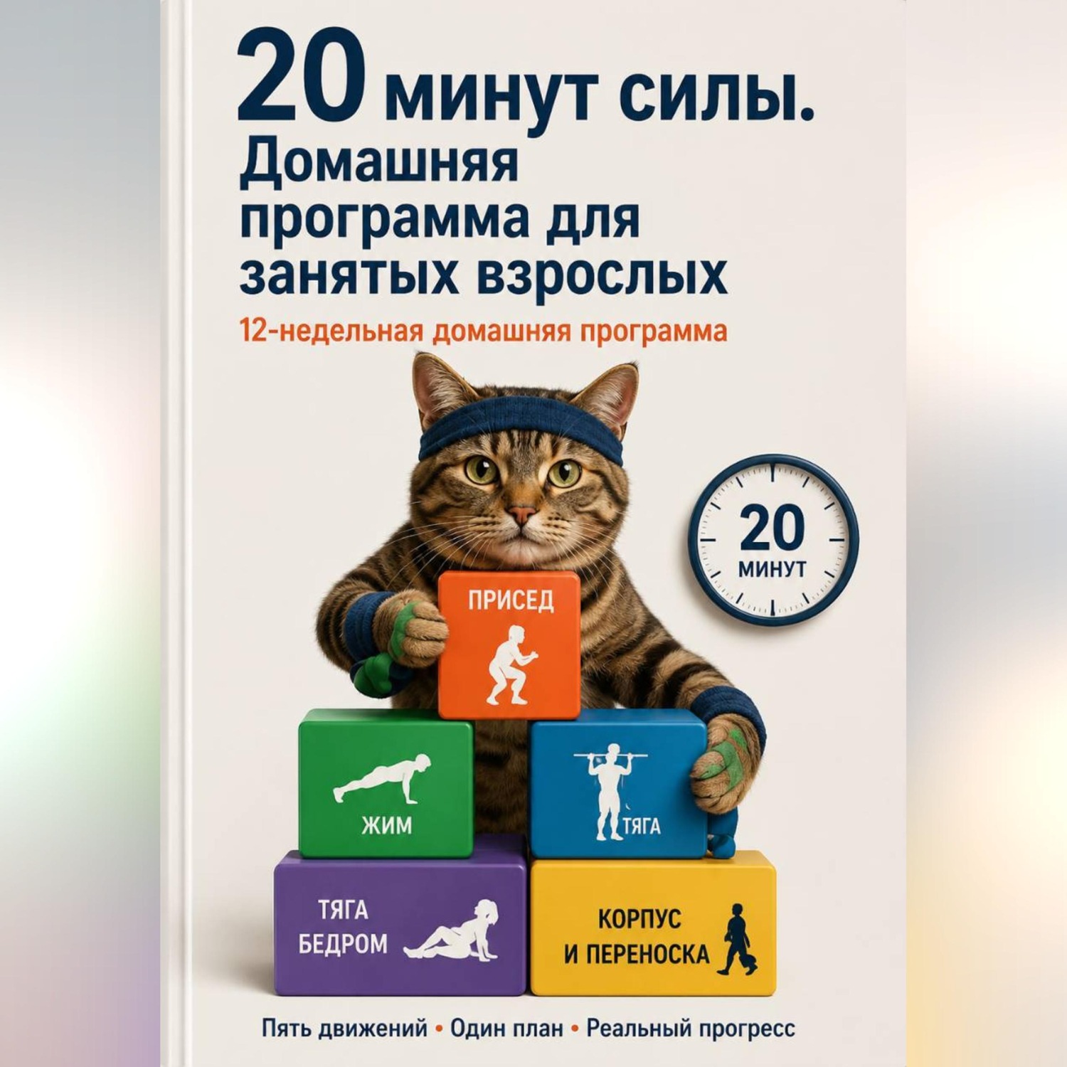 Обложка книги «20 минут силы. Домашняя программа для занятых взрослых»