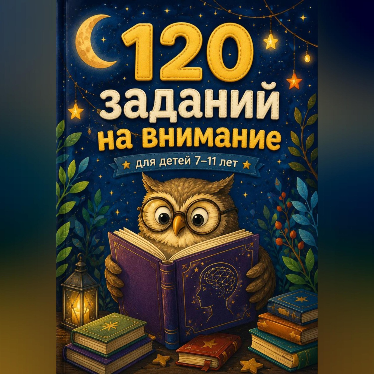Обложка книги «120 заданий на внимание для детей 7-11 лет»