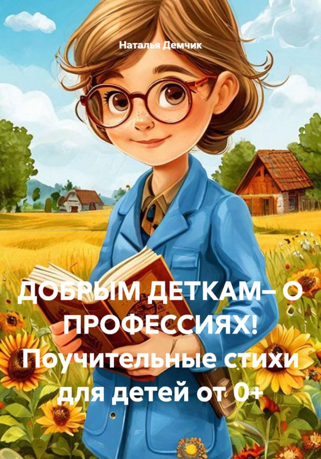 Обложка книги «ДОБРЫМ ДЕТКАМ – О ПРОФЕССИЯХ! Поучительные стихи для детей»