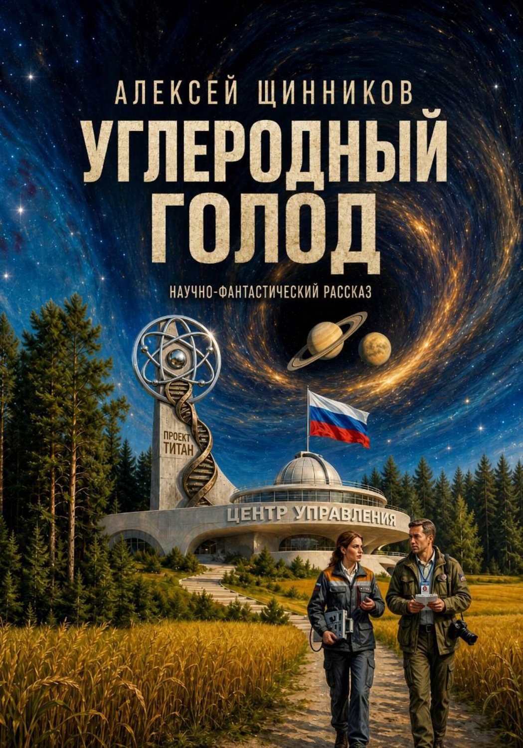 Обложка книги «Углеродный голод. Научно-фантастический рассказ»