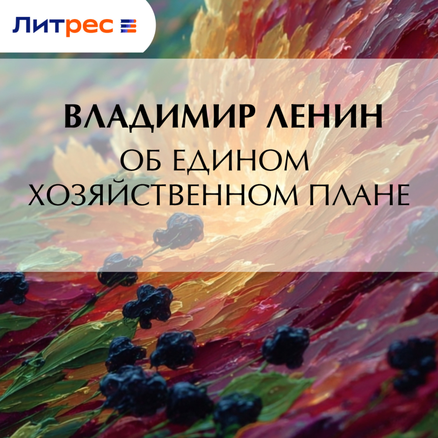 Обложка книги «Об едином хозяйственном плане»