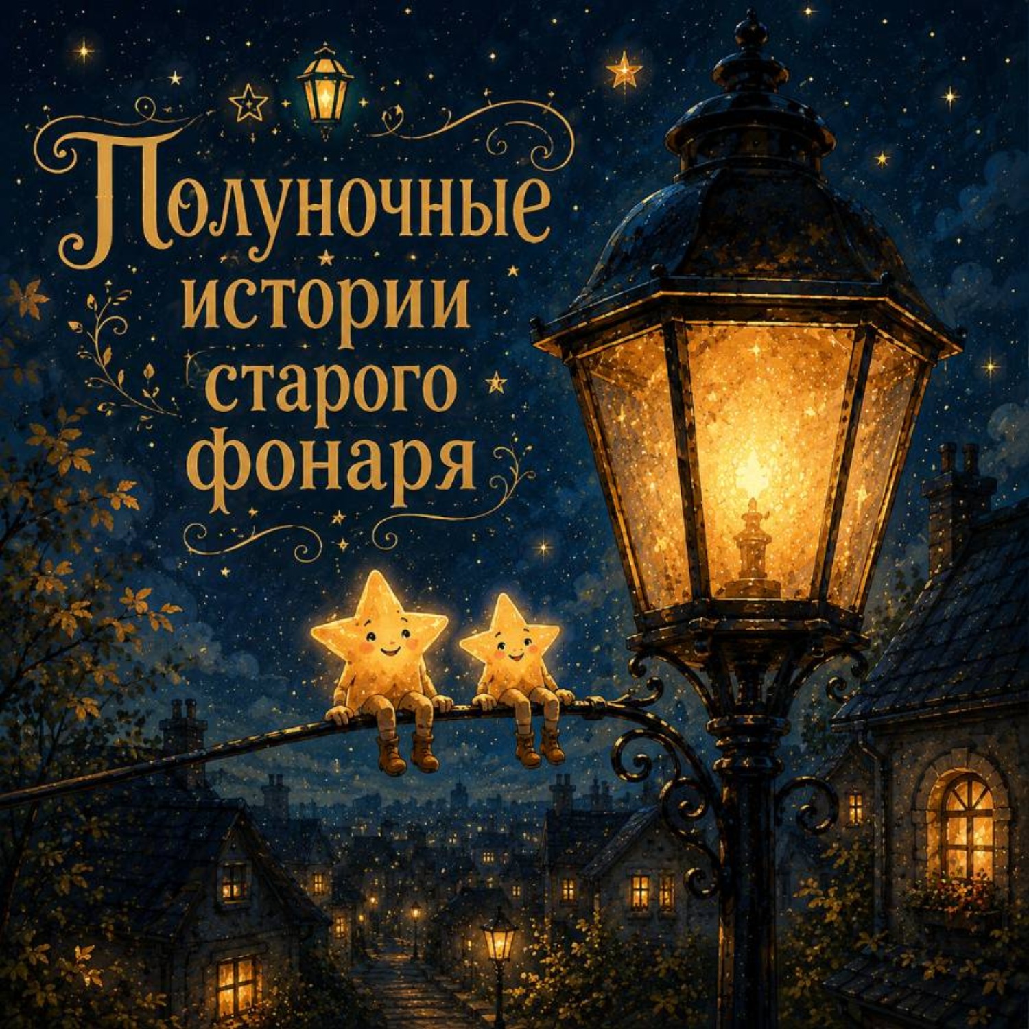Обложка книги «Полуночные истории старого фонаря»