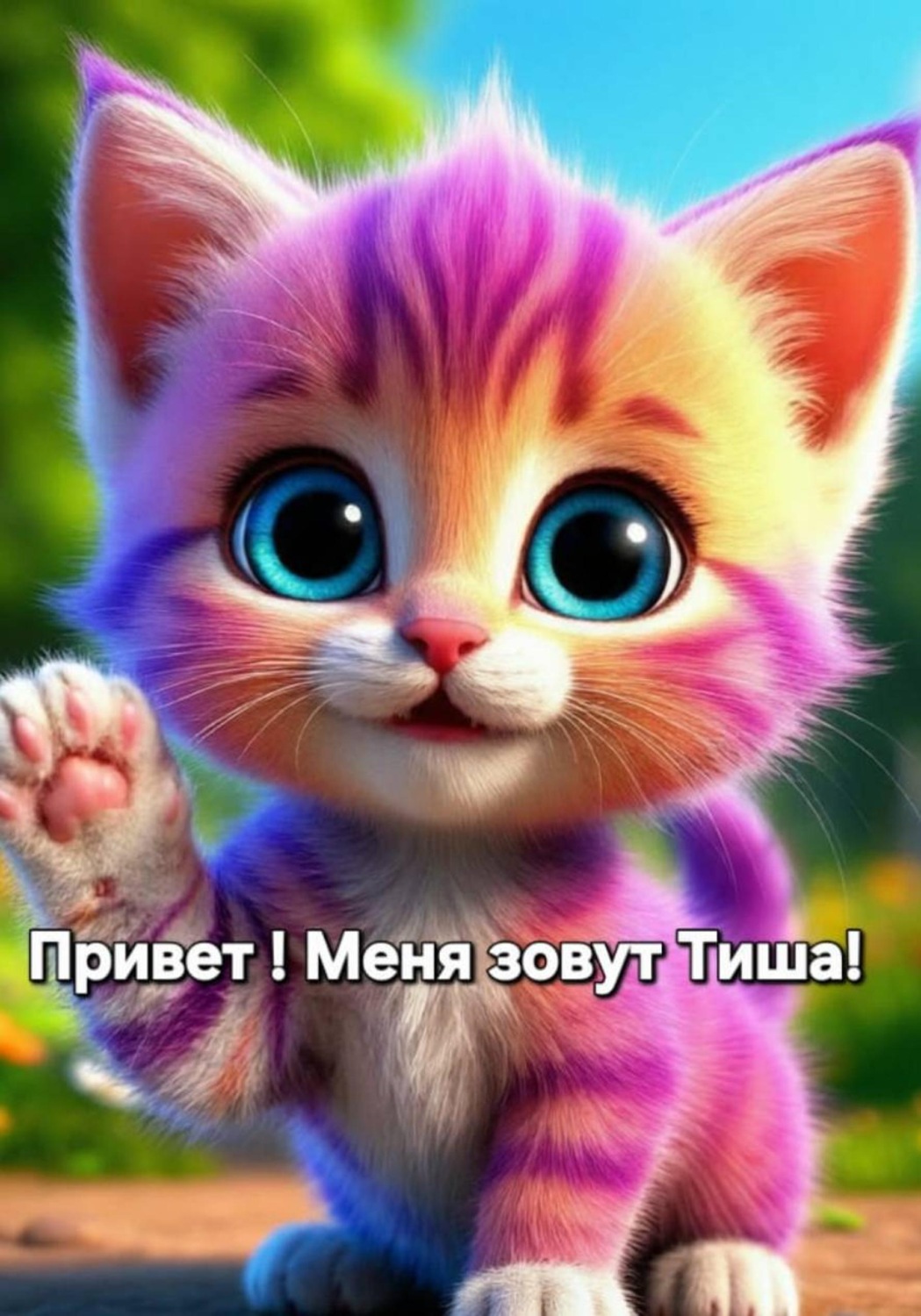 Обложка книги «Привет! Меня зовут Тиша!»