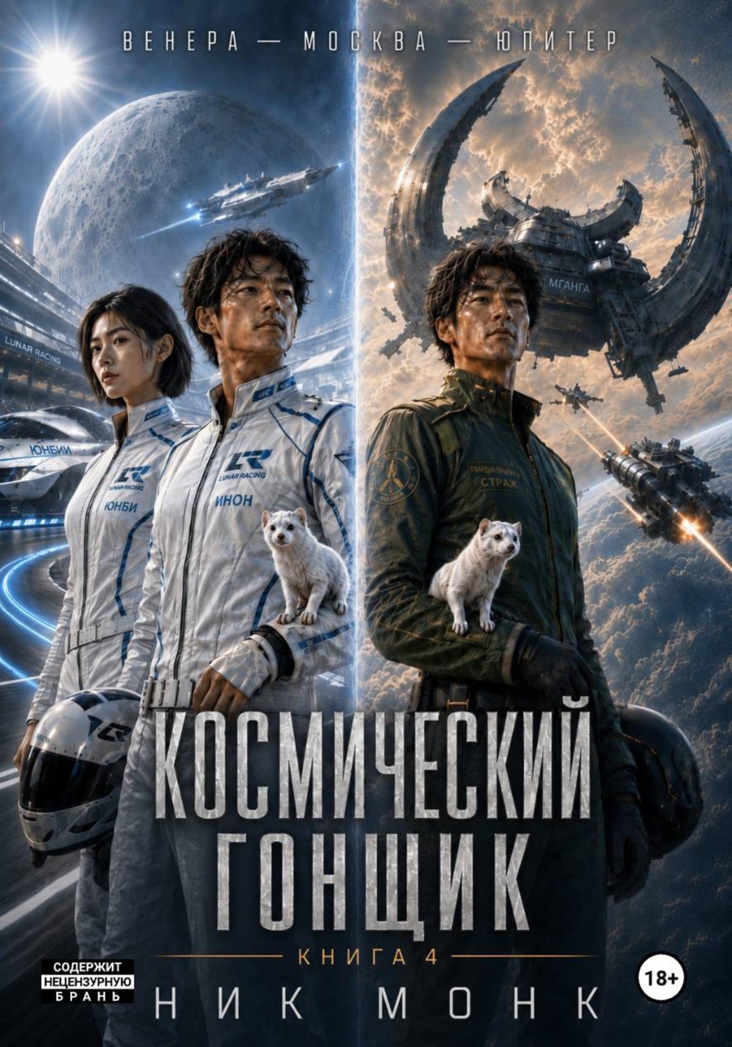 Обложка книги «Венера-Москва-Юпитер. Книга четвёртая: Космический гонщик»