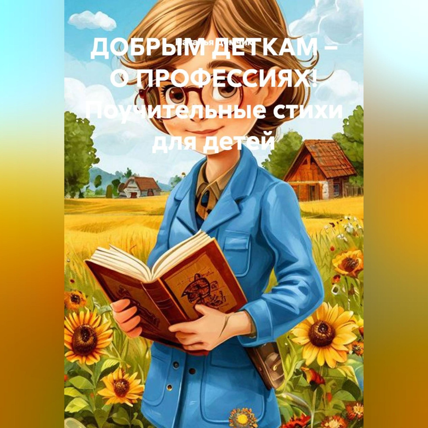 Обложка книги «ДОБРЫМ ДЕТКАМ – О ПРОФЕССИЯХ! Поучительные стихи для детей»