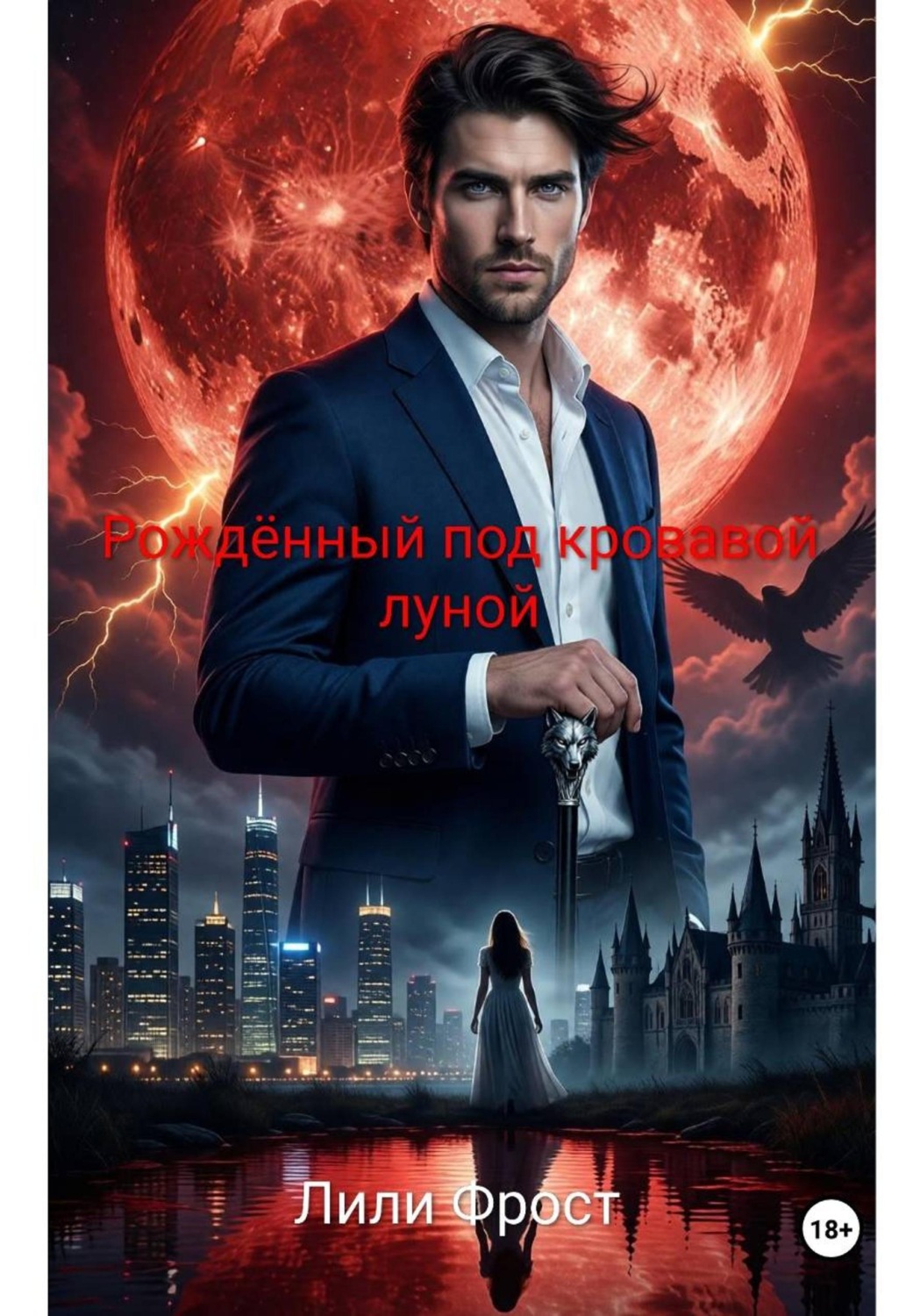 Обложка книги «Рождённый под кровавой луной»