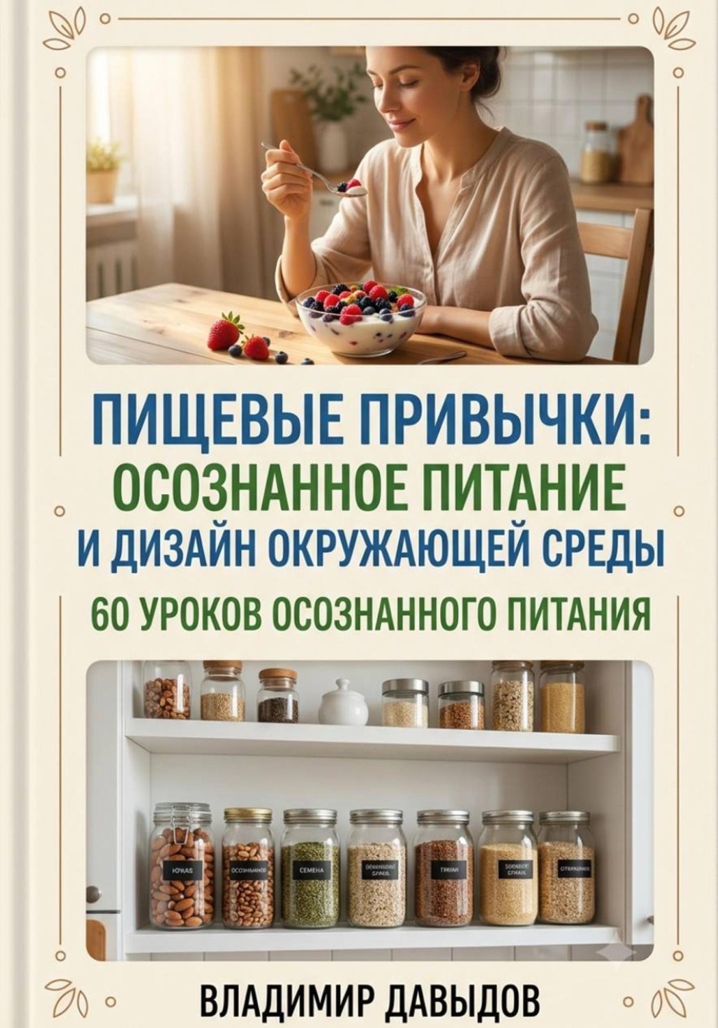 Обложка книги «Пищевые привычки: осознанное питание и дизайн окружающей среды 60 уроков осознанного питания»