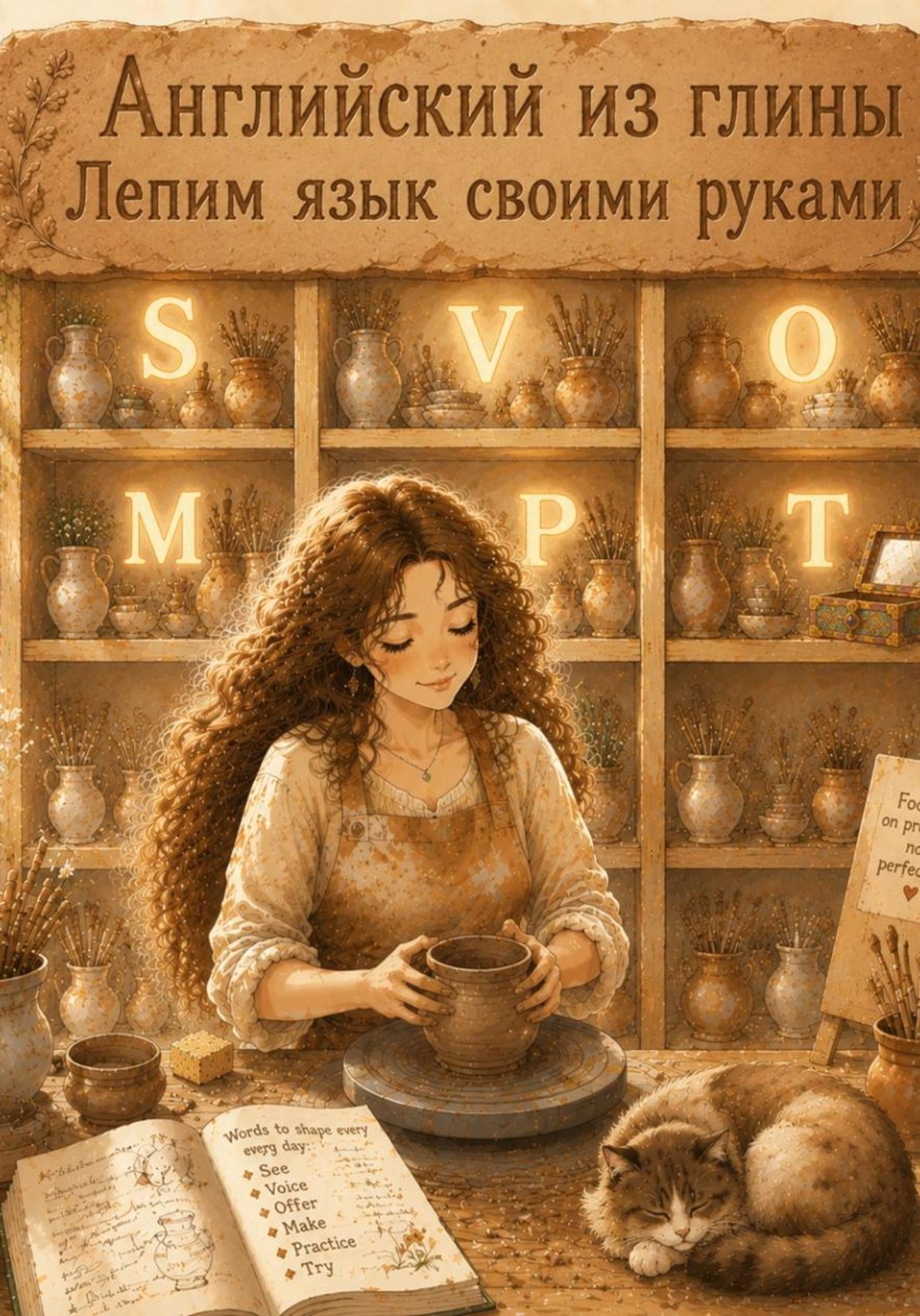 Обложка книги «Английский из глины. Лепим язык своими руками»