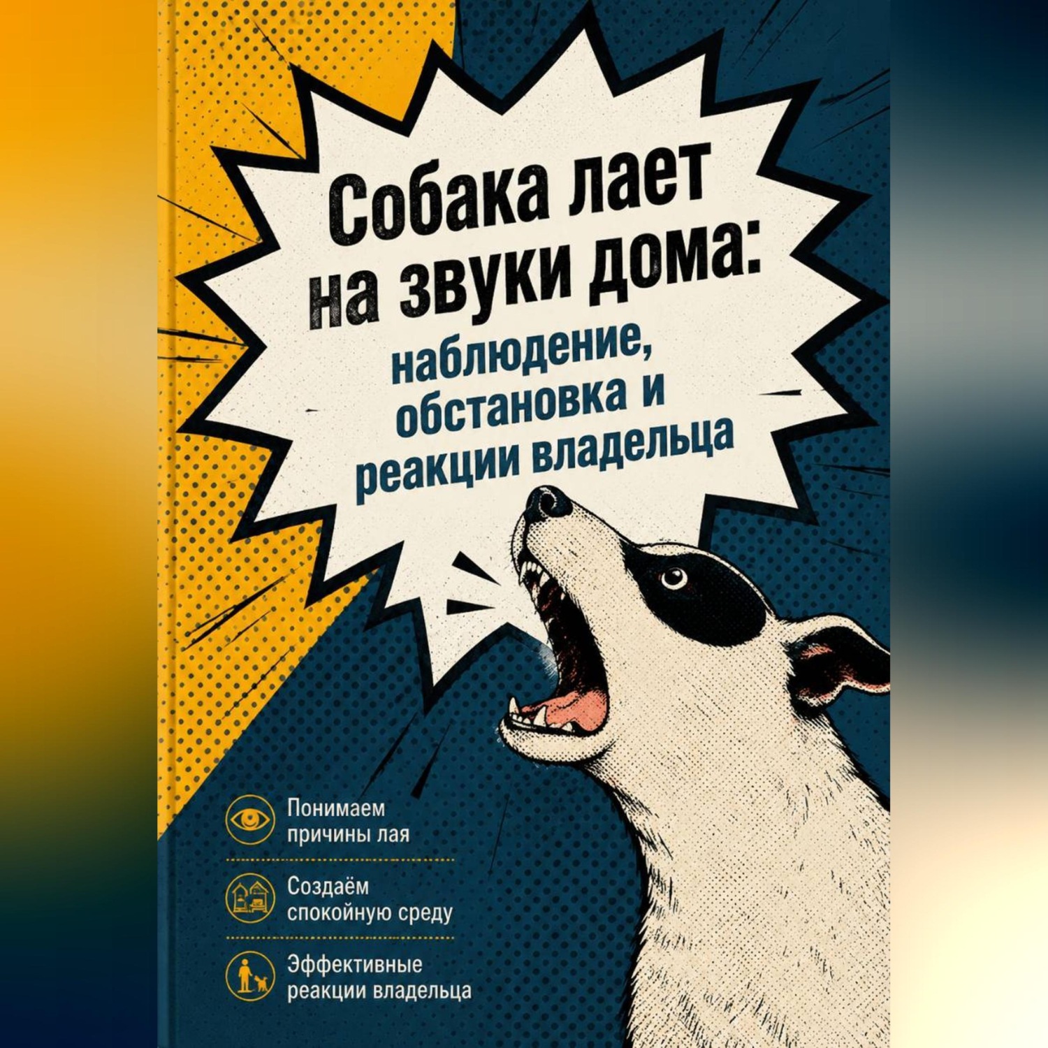 Обложка книги «Собака лает на звуки дома: наблюдение, обстановка и реакции владельца»