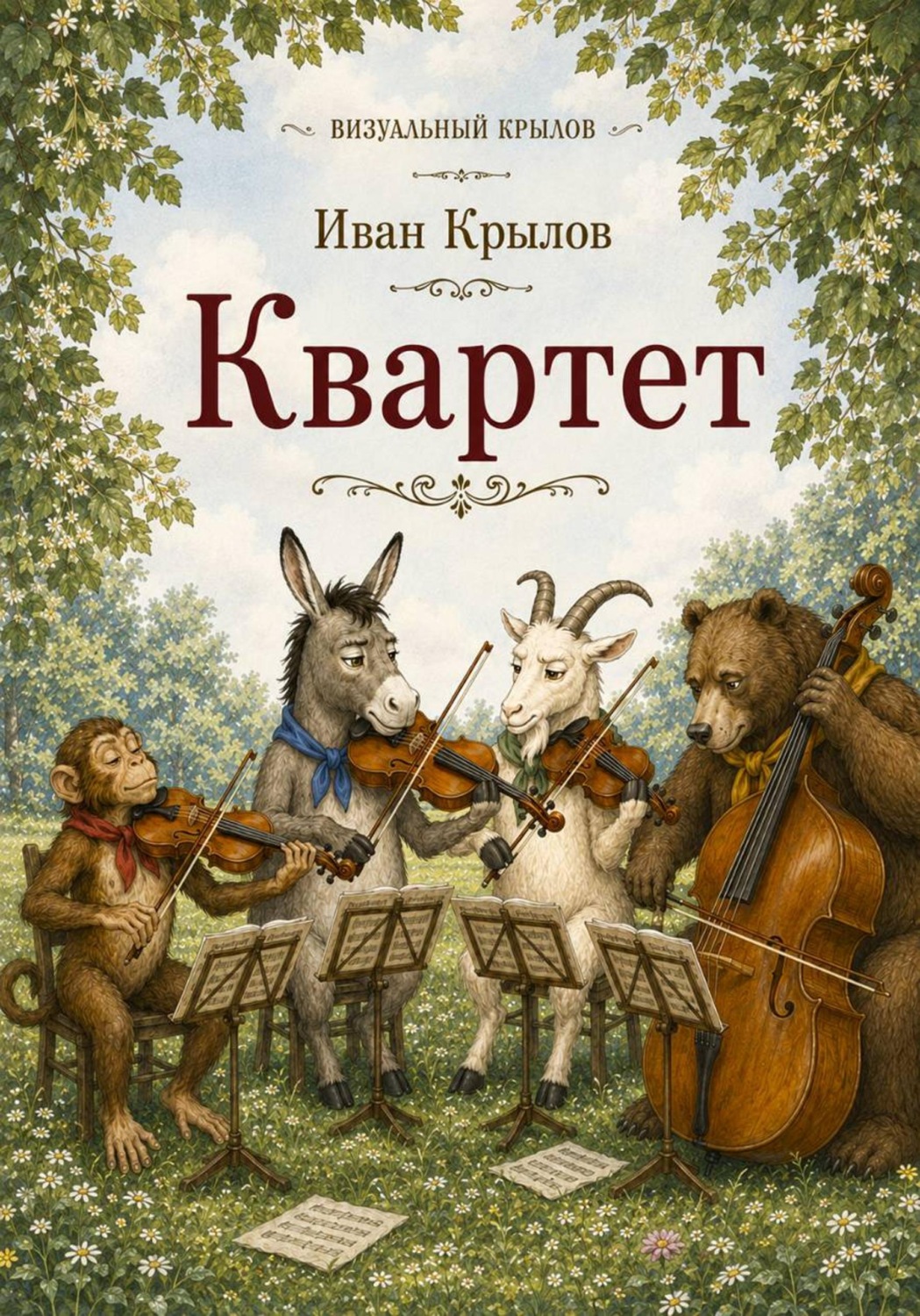 Обложка книги «Визуальный Крылов. Квартет»