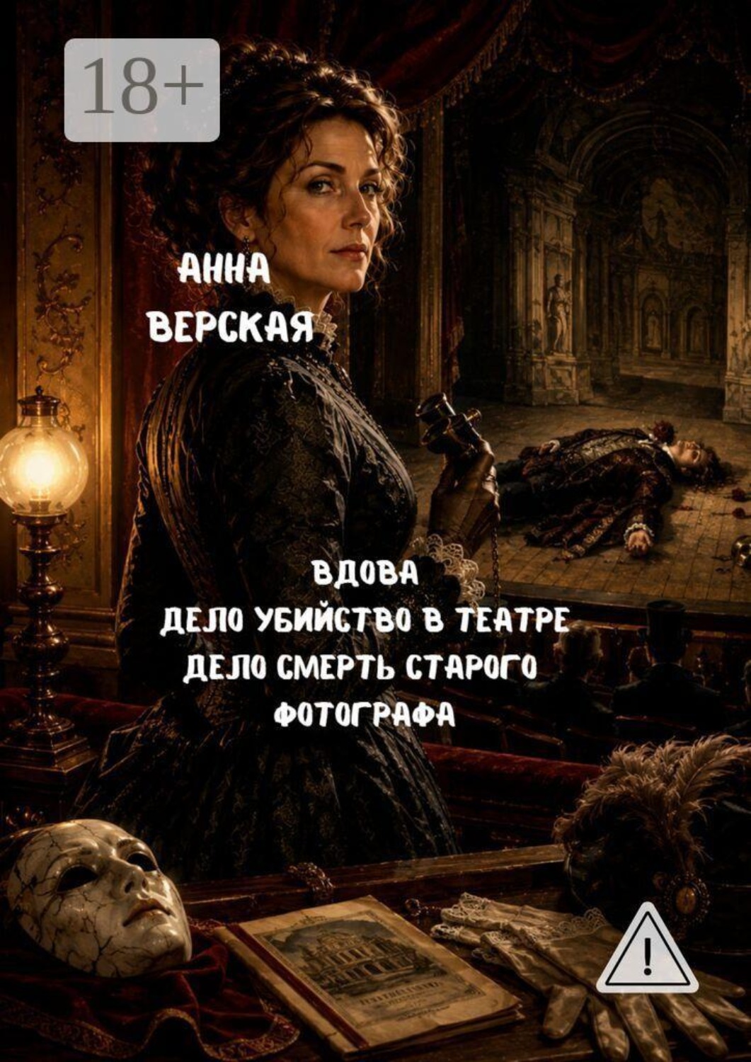 Обложка книги «Вдова. Дело «Убийство в театре». Дело «Смерть старого фотографа».»