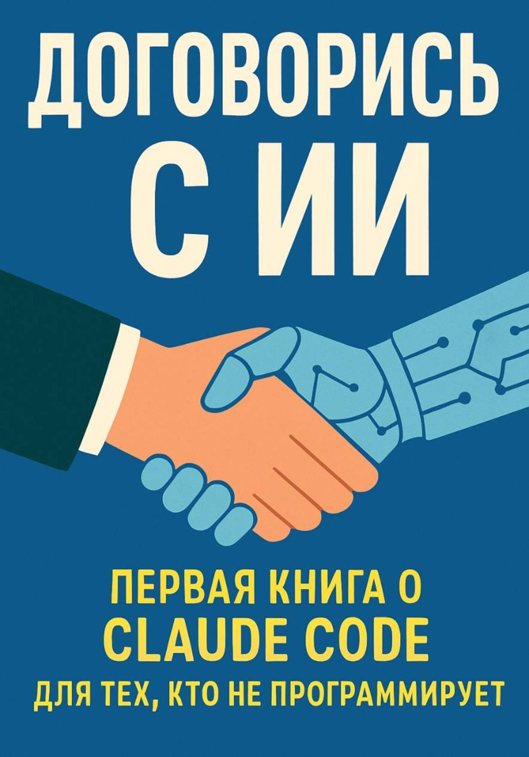 Обложка книги «Договорись с ИИ. Первая книга о Claude Code для тех, кто не программирует»