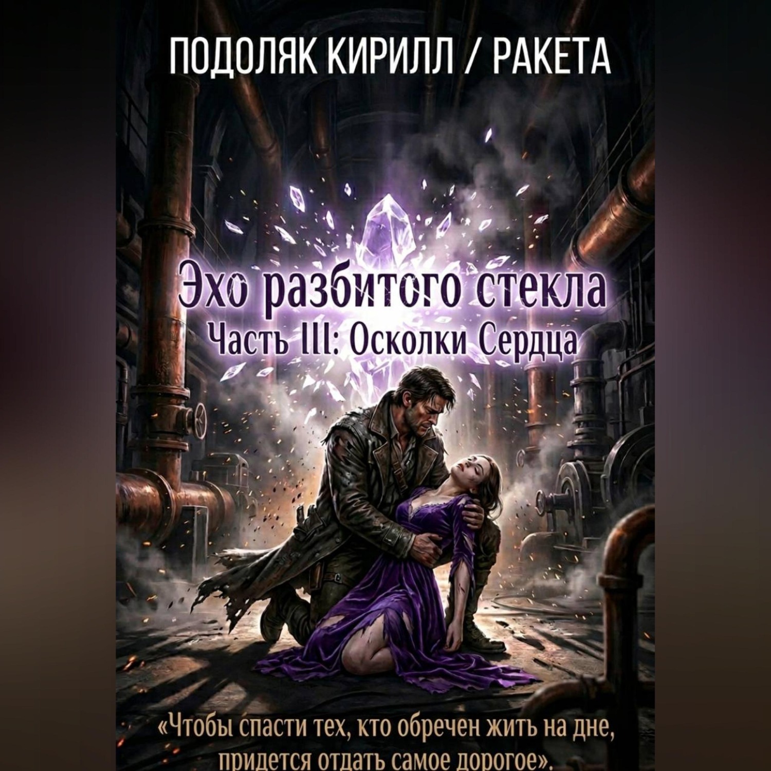 Обложка книги «Эхо paзбитого стекла часть III: Осколки Сердца. Финал.»