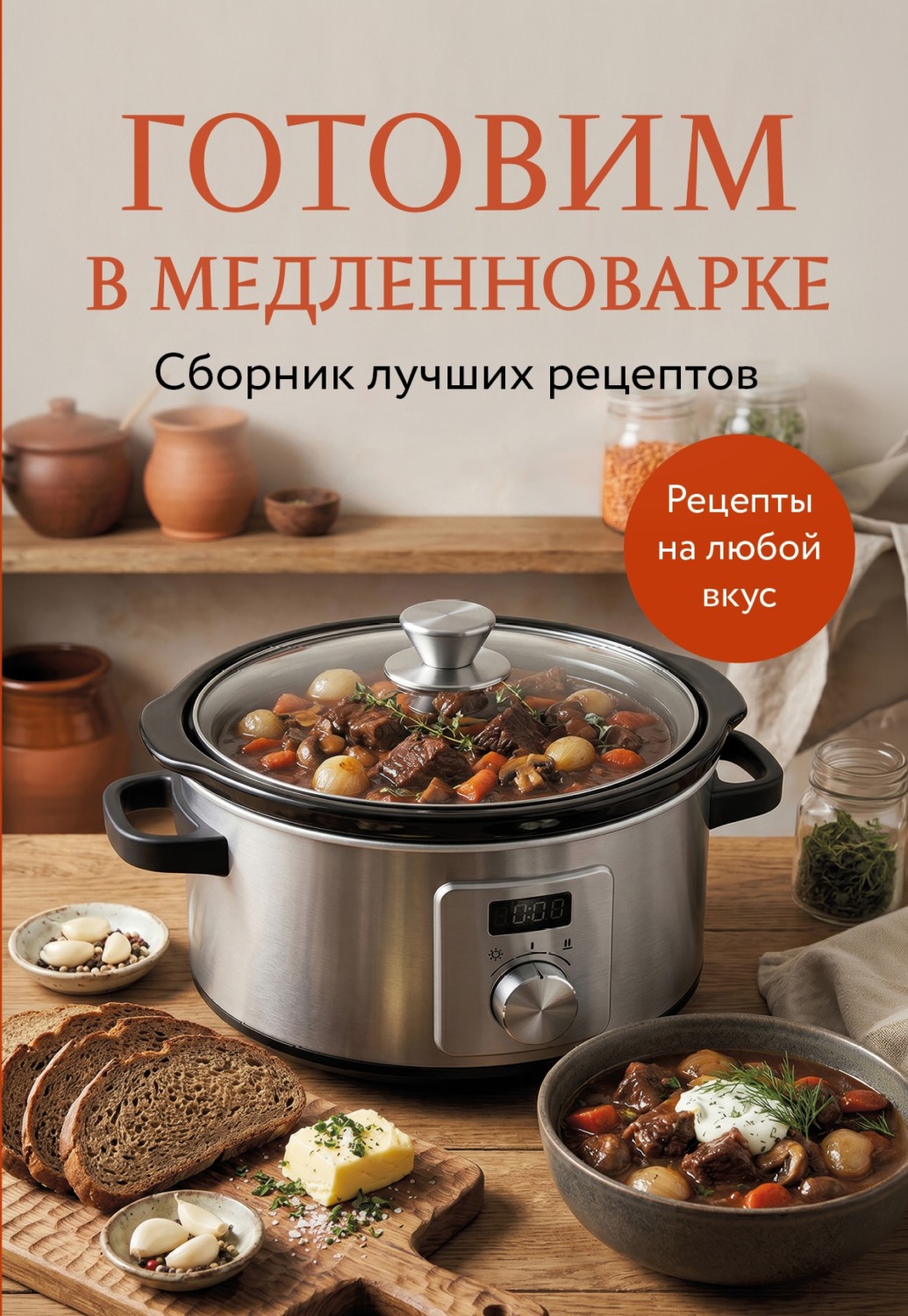 Обложка книги «Готовим в медленноварке. Сборник лучших рецептов»