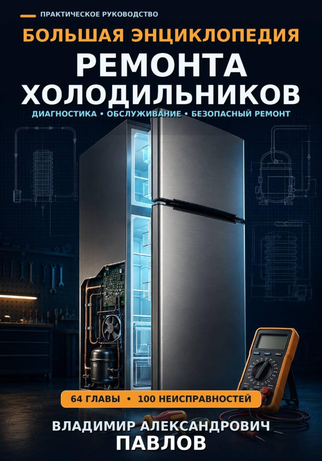 Обложка книги «Большая энциклопедия ремонта холодильников»