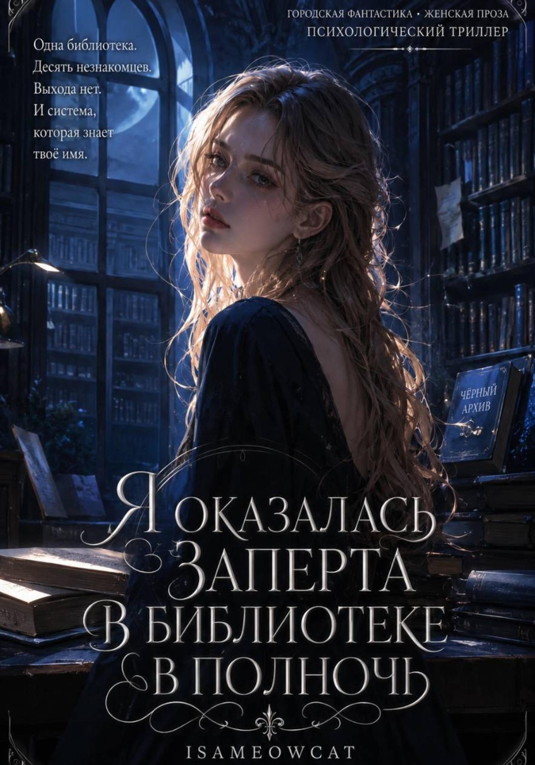 Обложка книги «Я оказалась заперта в библиотеке в полночь»