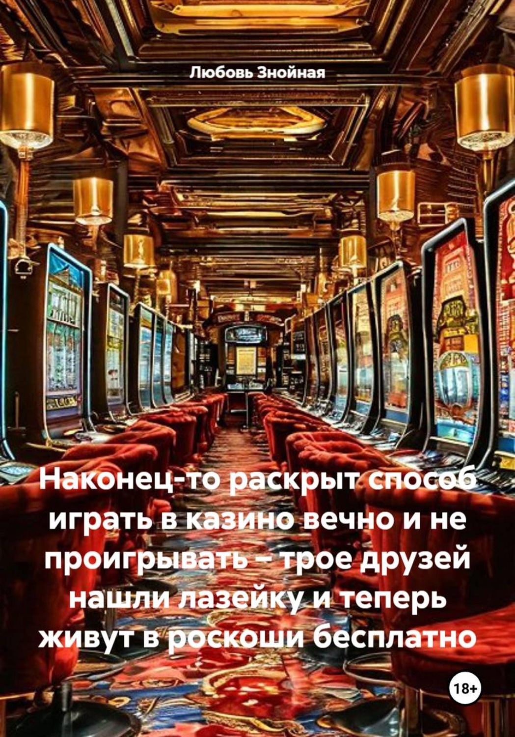 Обложка книги «Наконец-то раскрыт способ играть в казино вечно и не проигрывать – трое друзей нашли лазейку и теперь живут в роскоши бесплатно» — Любовь Знойная