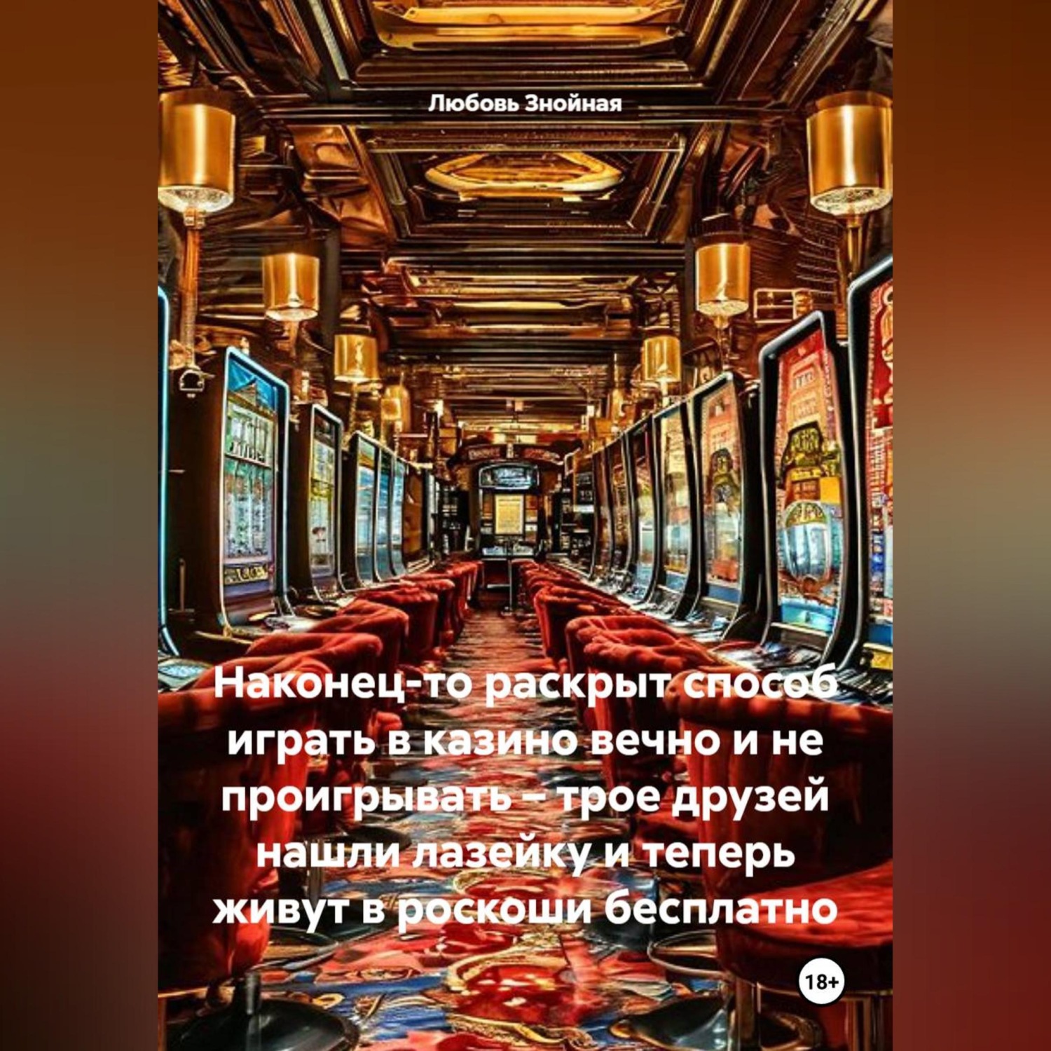 Обложка книги «Наконец-то раскрыт способ играть в казино вечно и не проигрывать – трое друзей нашли лазейку и теперь живут в роскоши бесплатно»